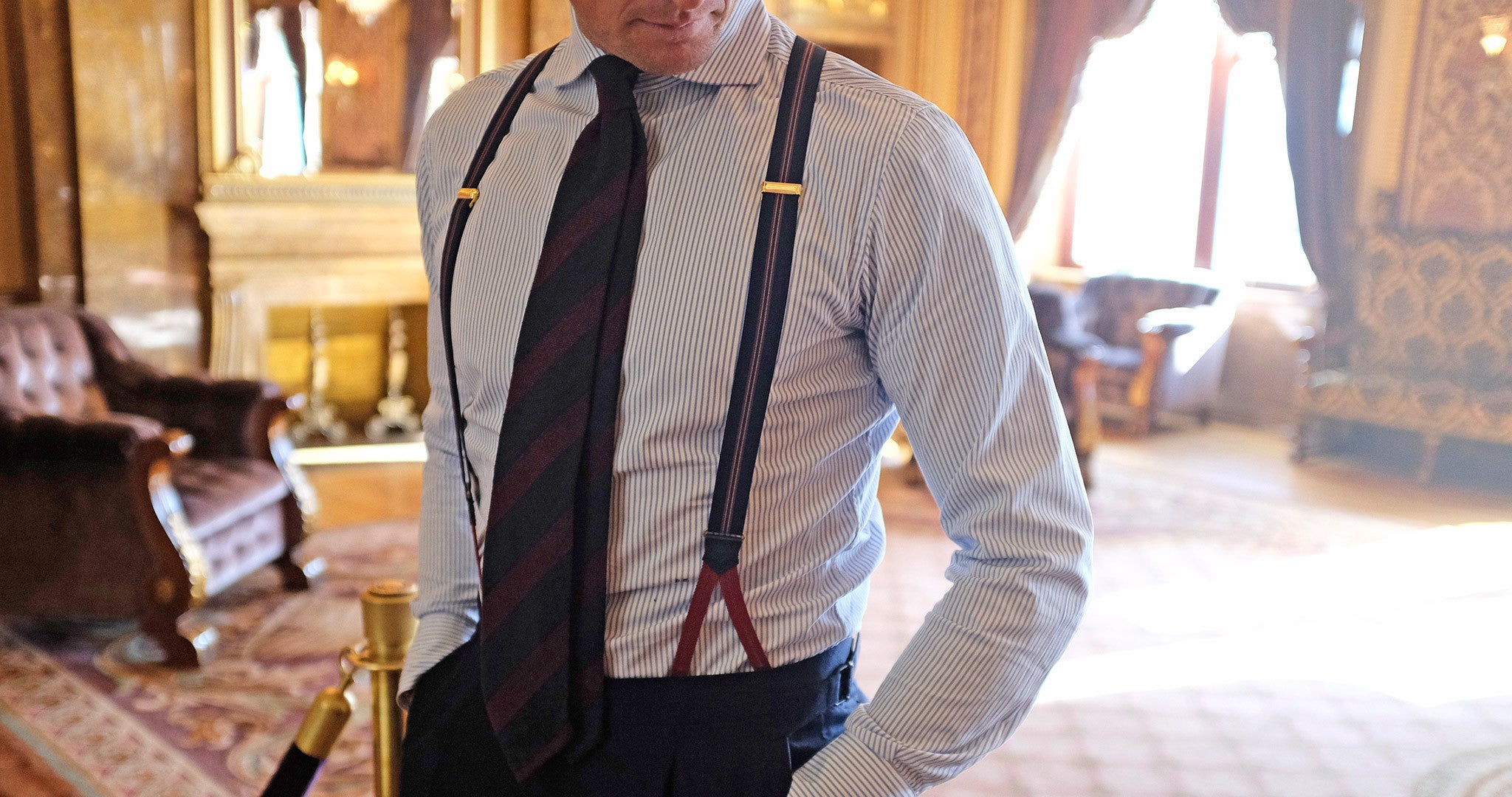 Tall collar dress shirts